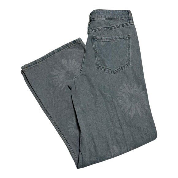 Forever 21 Floral‎ Dandelion 100% Cotton Baggy Jeans Women’s 26 (28x30) - Picture 1 of 9